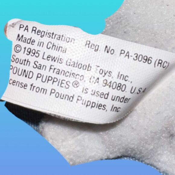 Vintage 1995 Gloob Pound Puppies Small And Mini Plush Stuffed Animal - Picture 4 of 5